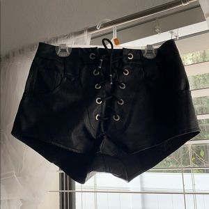 Princess Polly skylar lace up shorts
